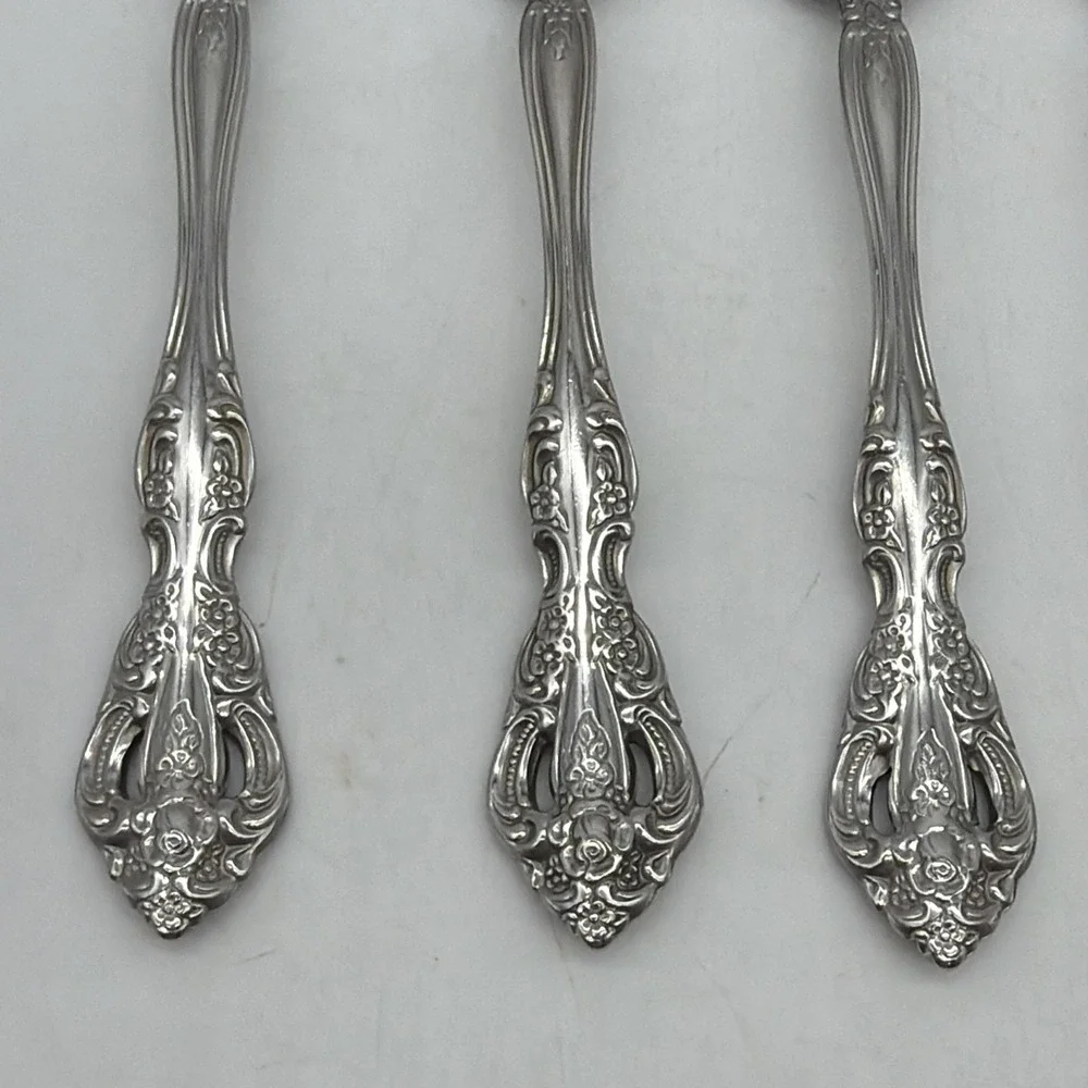 (7X) Oneida MICHELANGELO HERITAGE Stainless DINNER SPOON OVAL SOUP Silverware